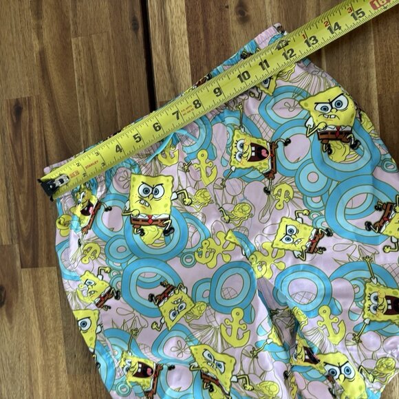 Spongebob Squarepants Swim Trunks Boy Size L 10-12 Travel Pool Beach Vacation - Picture 5 of 7